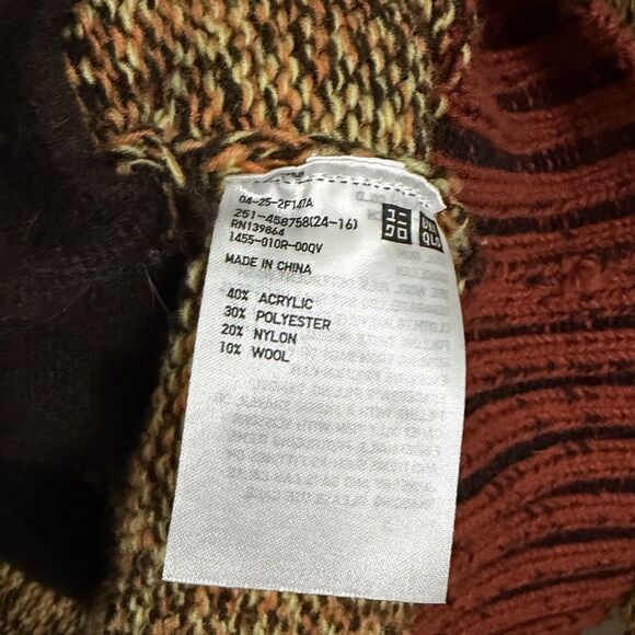 Marni x Uniqlo Womens Sweater XS Wool Blend Hooded Full Zip Oversized Knit - Picture 5 of 10